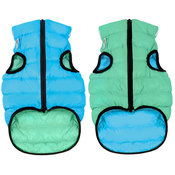 Collar AiryVest Lumi Куртка двухсторонняя светящаяся для собак, салатово-голубая