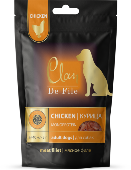 Clan De File Филе для взрослых собак всех пород (из курицы) – интернет-магазин Ле’Муррр
