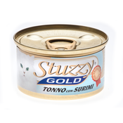 Stuzzy Gold Кусочки филе в собственном соку для взрослых кошек (с тунцом и крабовыми палочками)